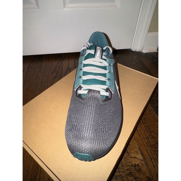 Nike Air Zoom Pegasus 40 Men's Running Shoes Dark Green White Black Size 10 - Picture 2 of 7